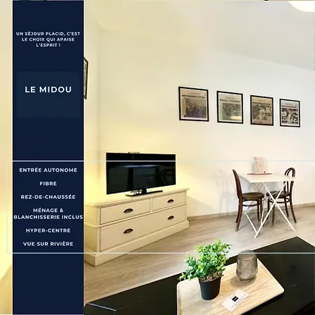 Le Midou - - Calme - Vue Sur Riviere - Fibre Apartment Mont-de-Marsan